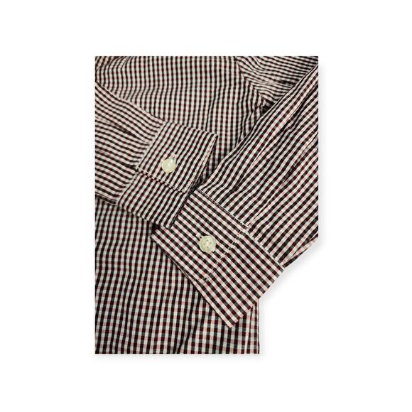 Van Heusen Boys Sz 5 Plaid Button Down Long Sleeve Shirt Preppy Holiday Party - Picture 6 of 7